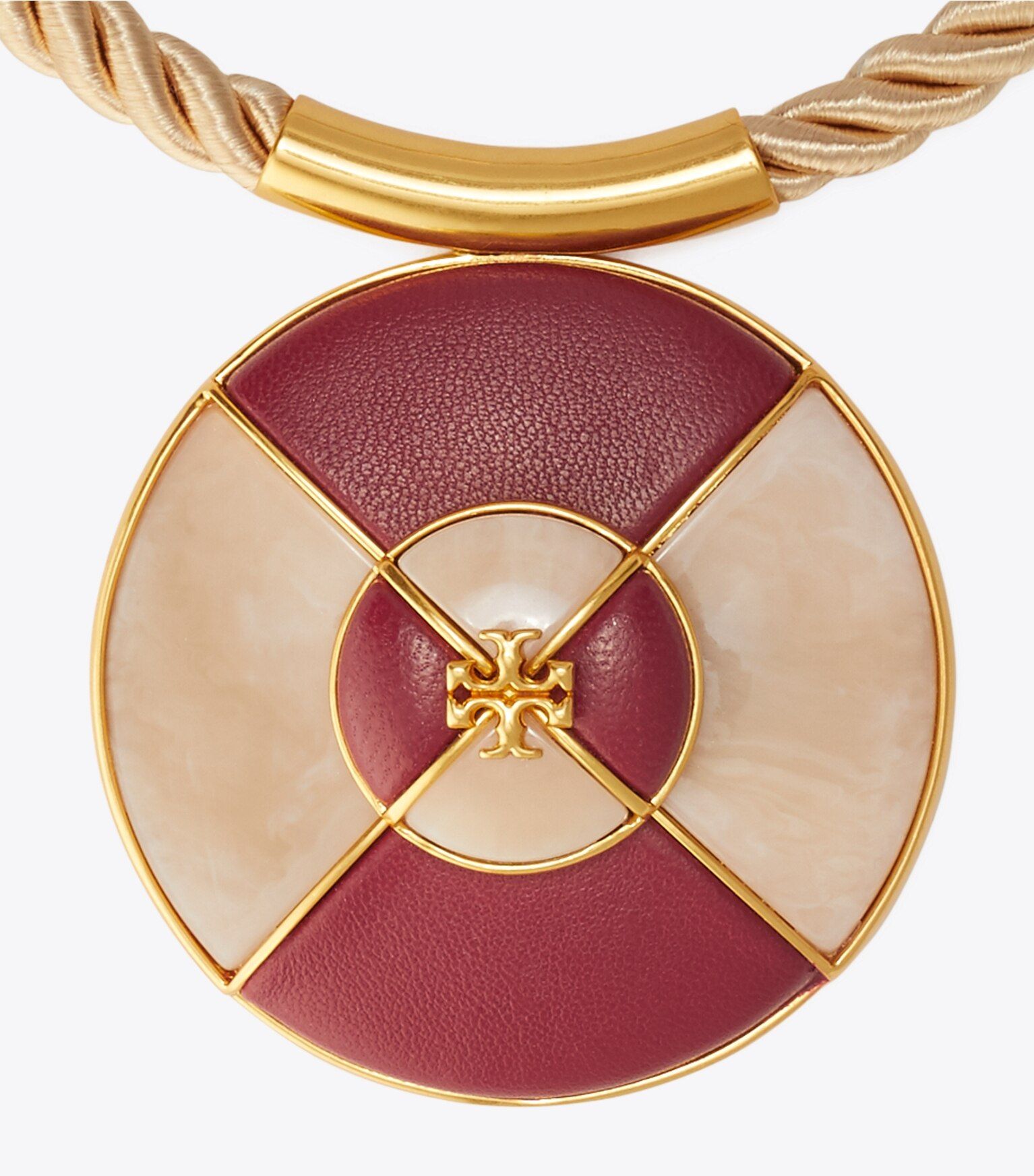 Kira Leather Pendant Necklace | Tory Burch (US)