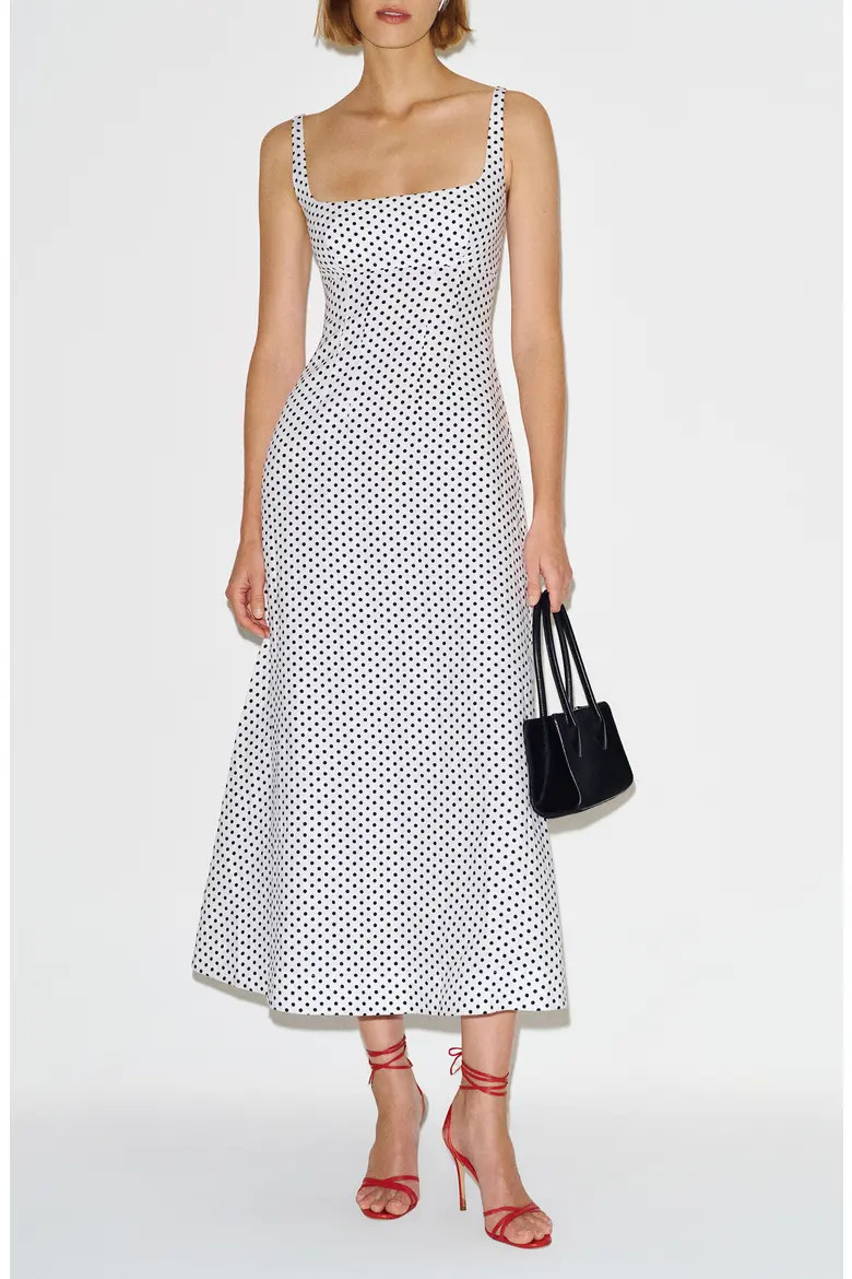 Sabine Polka Dot Linen Dress (Women) | Nordstrom | Nordstrom