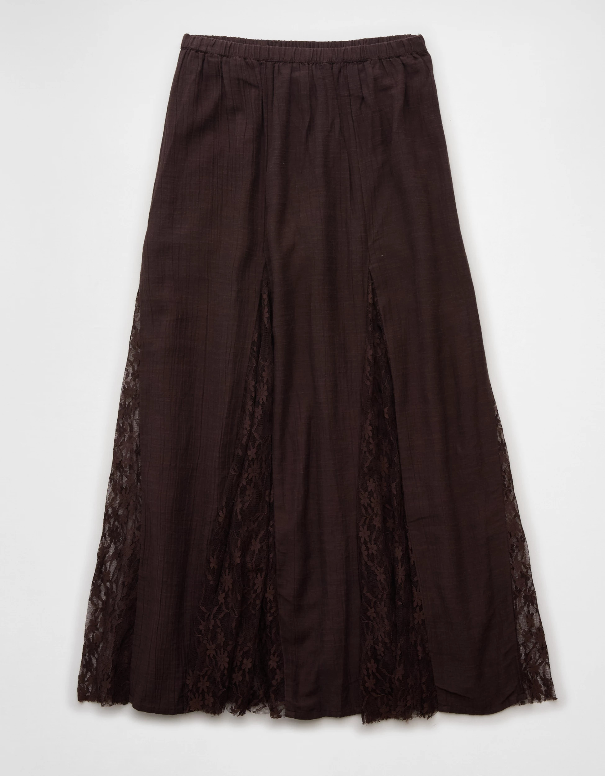 AE High-Waisted Lace Detail Maxi Skirt | American Eagle Outfitters (US & CA)