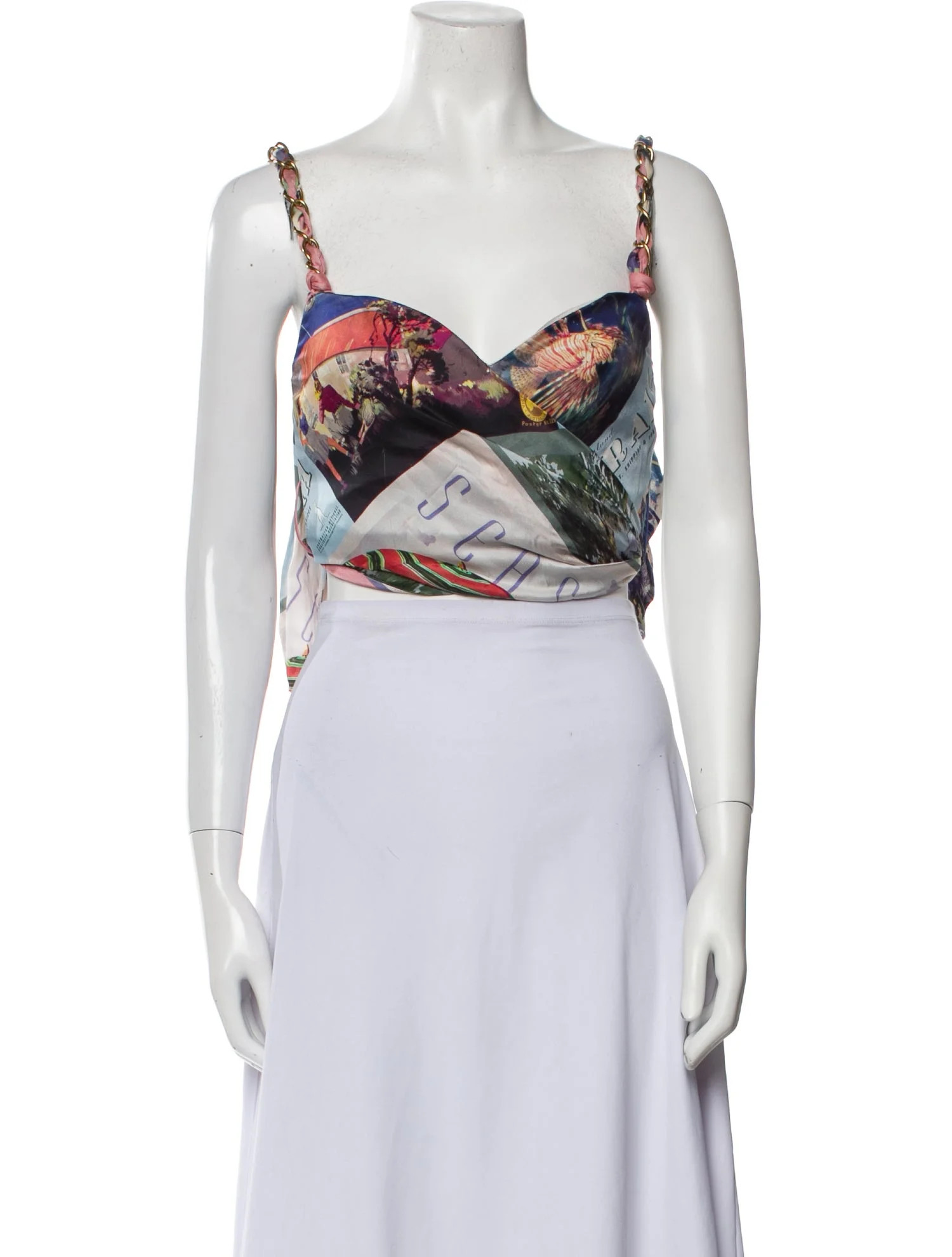 Silk Printed Crop Top | The RealReal