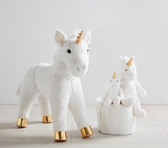 Unicorn Faux Fur Plush Collection | Pottery Barn Kids