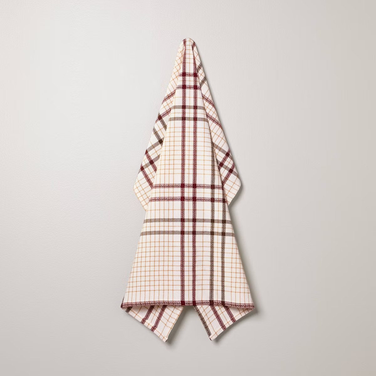 Fall Plaid Flour Sack Towel Burgundy/Brown - Hearth & Hand™ with Magnolia | Target