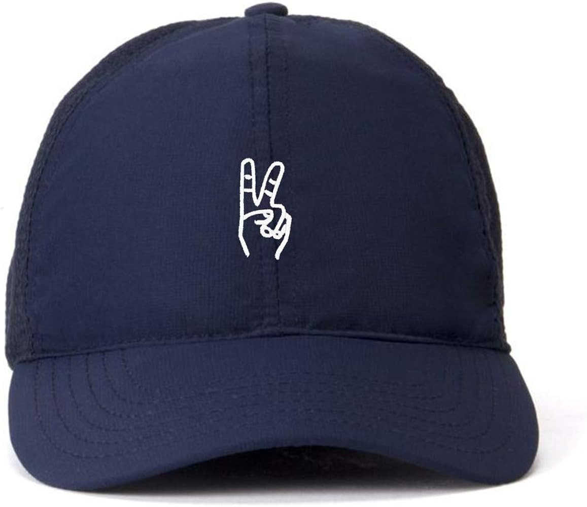Peace Sign Baseball Cap Embroidered Cotton Adjustable Dad Hat | Amazon (US)