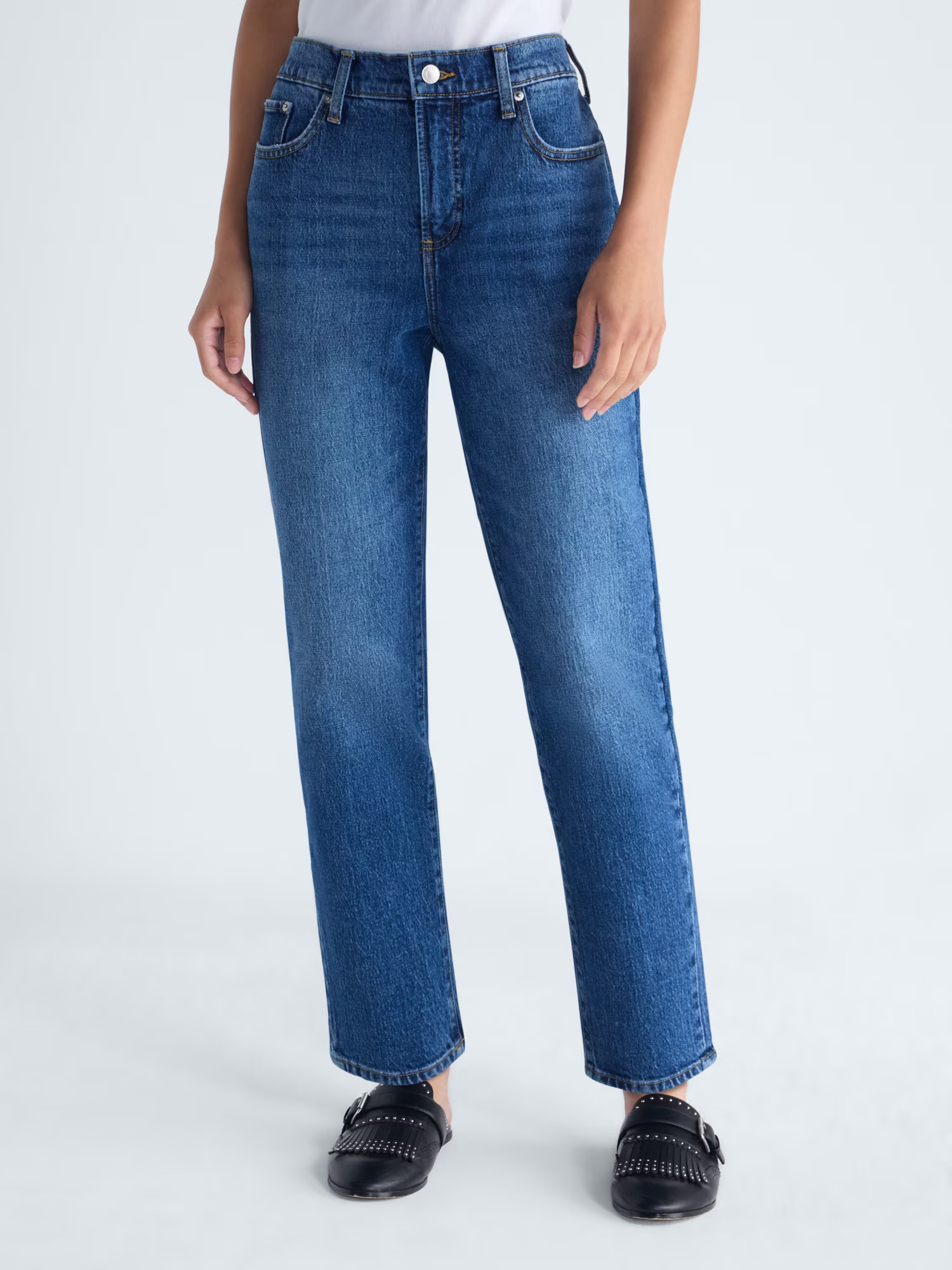 Free Assembly Women's and Women's Plus Midrise Ankle Core Slim Jeans, Sizes 0-28W | Walmart (US)