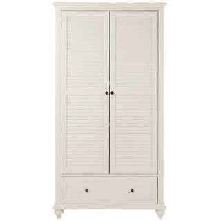 Home Decorators Collection Hamilton 72 in. Polar White 4-shelf Bookcase with 2-Doors 9787200410 | The Home Depot