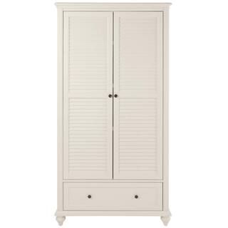 Home Decorators Collection Hamilton 72 in. Polar White 4-shelf Bookcase with 2-Doors 9787200410 | The Home Depot