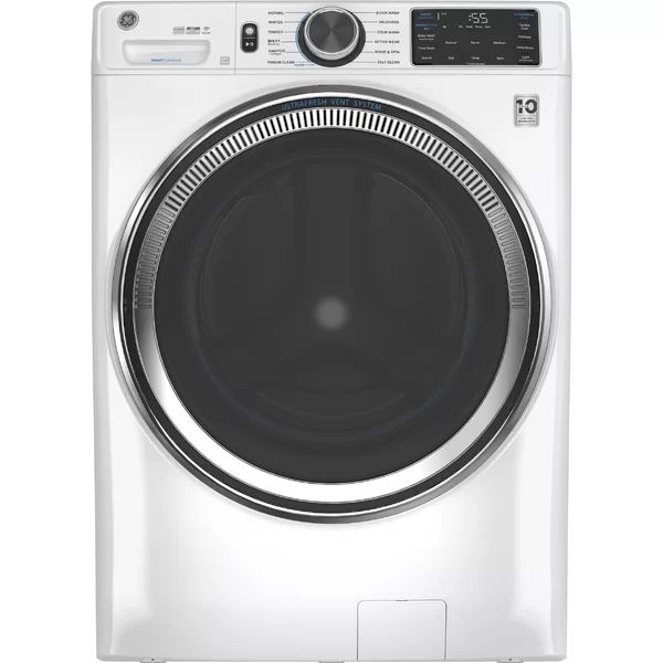 GE Appliances Smart 4.8 Cu. Ft. Energy Star Front Load Washer with Steam Wash | Wayfair North America