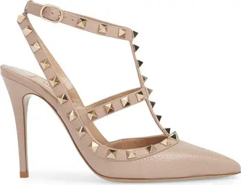 Rockstud T-Strap Pointed Toe Pump | Nordstrom Canada