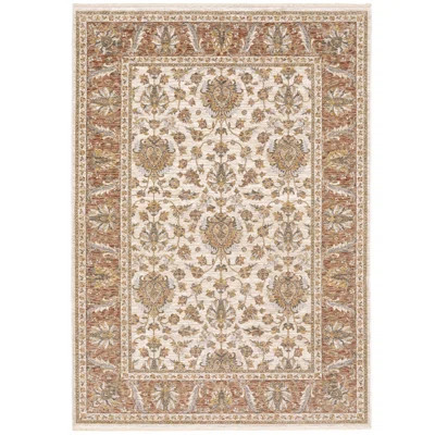 Atherine Power Loom Orange/Beige Rug | Wayfair North America