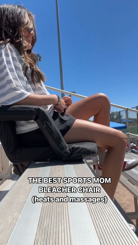 My stadium chair that heats and massages! Sports mom 