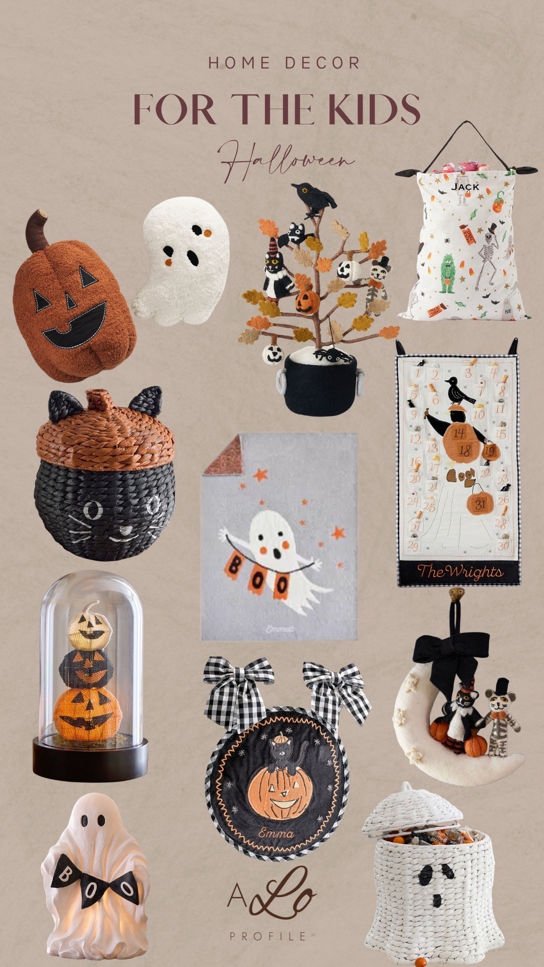 Kids Halloween Decor: Pottery Barn //Halloween living room decor, home decor, Halloween, Halloween decor, fall decor, fall home decor, fall decorations, Halloween decorations, chic Halloween decor