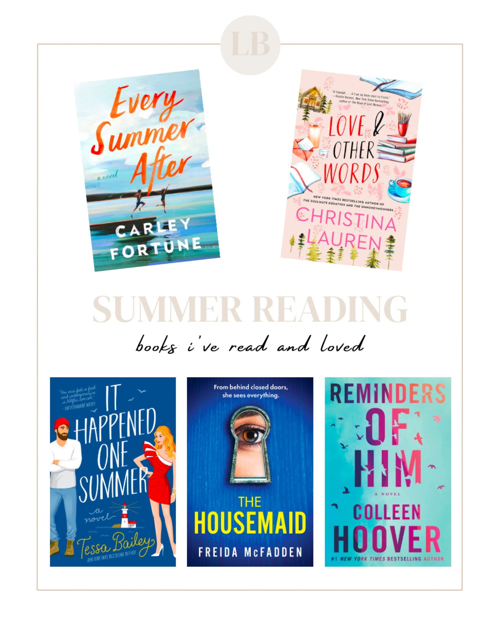 Summer Reading: Books I’ve Read Recently and Loved 

#LTKSeasonal