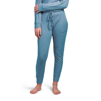 Hello Mello Women’s Cuddleblend Lounge Knit Joggers Early Bird Blue, Medium | Target