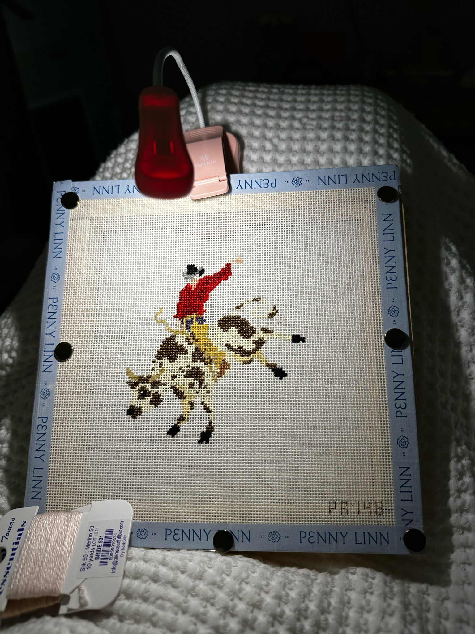 Friday night stitching🧵🪡🐮