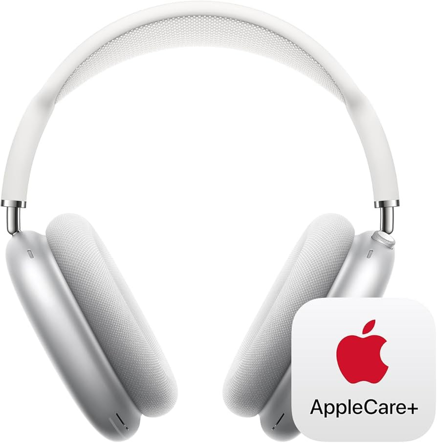 Apple AirPods Max Wireless Over-Ear Headphones with AppleCare+ (2 Years) - Silver | Amazon (US)