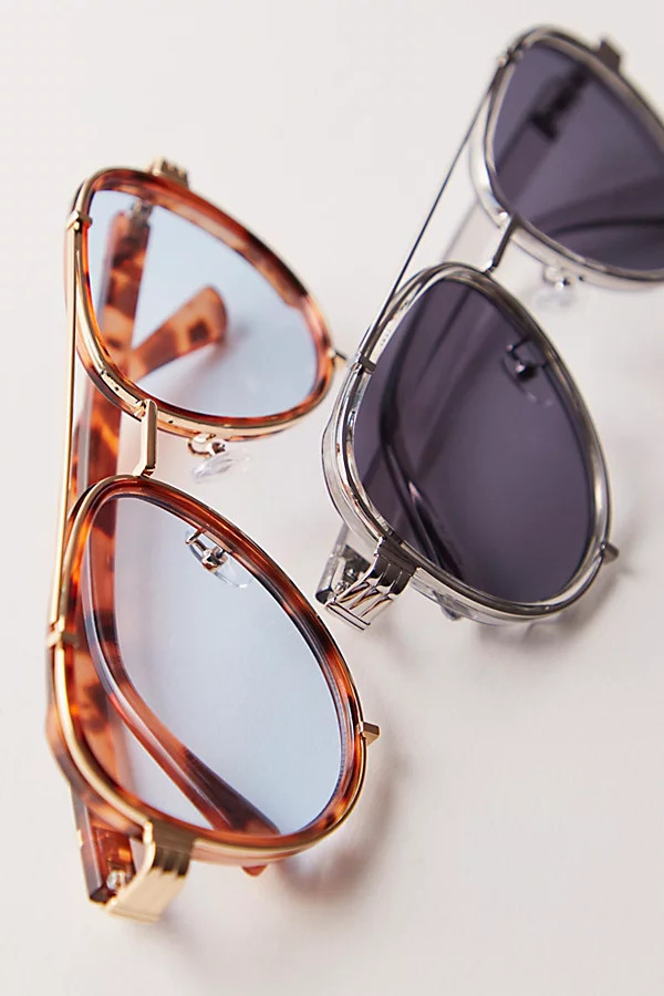 Wesley Oversized Aviator Sunglasses | Free People (Global - UK&FR Excluded)