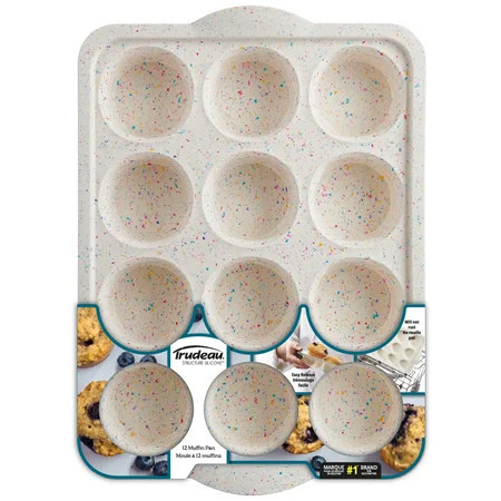 Trudeau Silicone 12ct Muffin & Cupcake Pan – Perfect for Bites, Small Pies, Egg Bites, Rice Krispies Treats, Cheesecake Cups & More | Walmart (US)