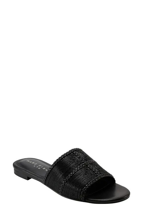 Marc Fisher LTD Zuri Slide Sandal in Black at Nordstrom, Size 9.5 | Nordstrom