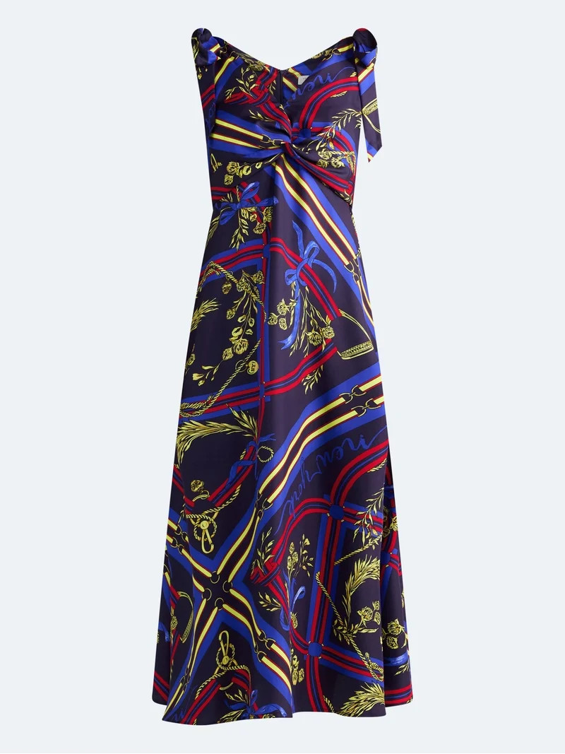 Free Assembly Women's and Women's Plus Silk Twist Front Sleeveless Maxi Dress, Sizes 0-26W | Walmart (US)