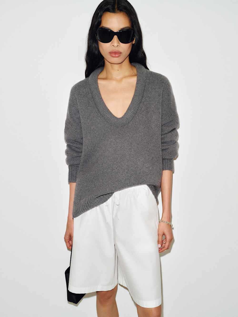 Jonie Cashmere Oversized Scoop Neck | Reformation (Global)