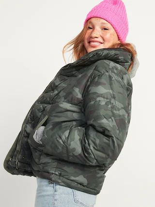 Camo Quilted Utility Puffer Jacket for Women | Old Navy (US)