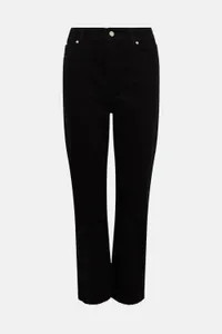 Jeans | 94s Denim Stretch Straight Leg Raw Hem Jeans | Warehouse | Warehouse UK & IE