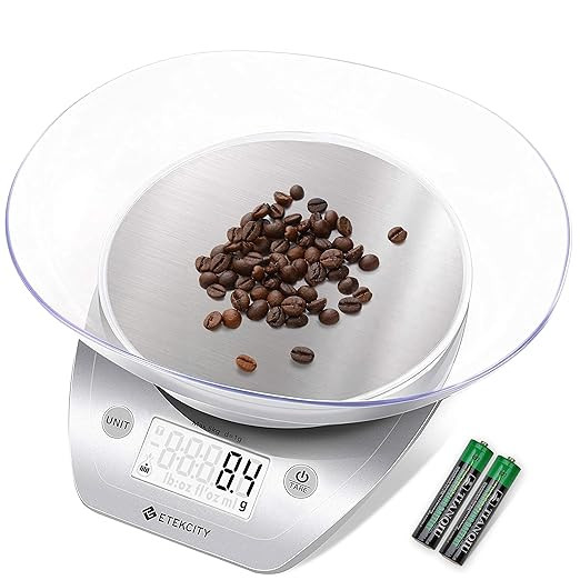 Etekcity 0.1g Food Kitchen Scale, Bowl, Digital Grams and Ounces for Weight Loss, Dieting, Baking... | Amazon (US)