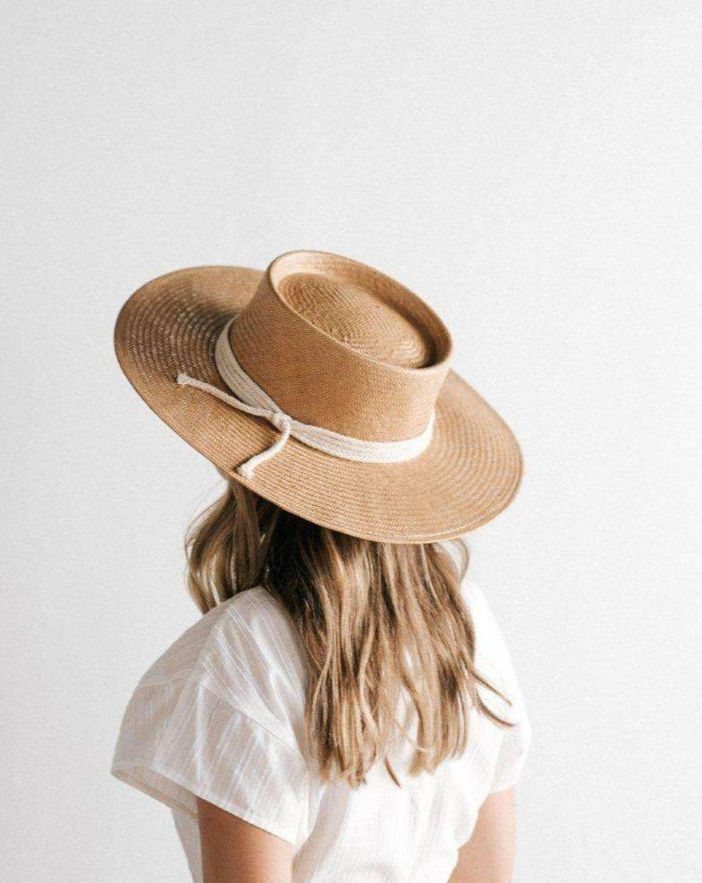 Gigi Pip Bre Straw Pork Pie - Natural | Bohemian Mama