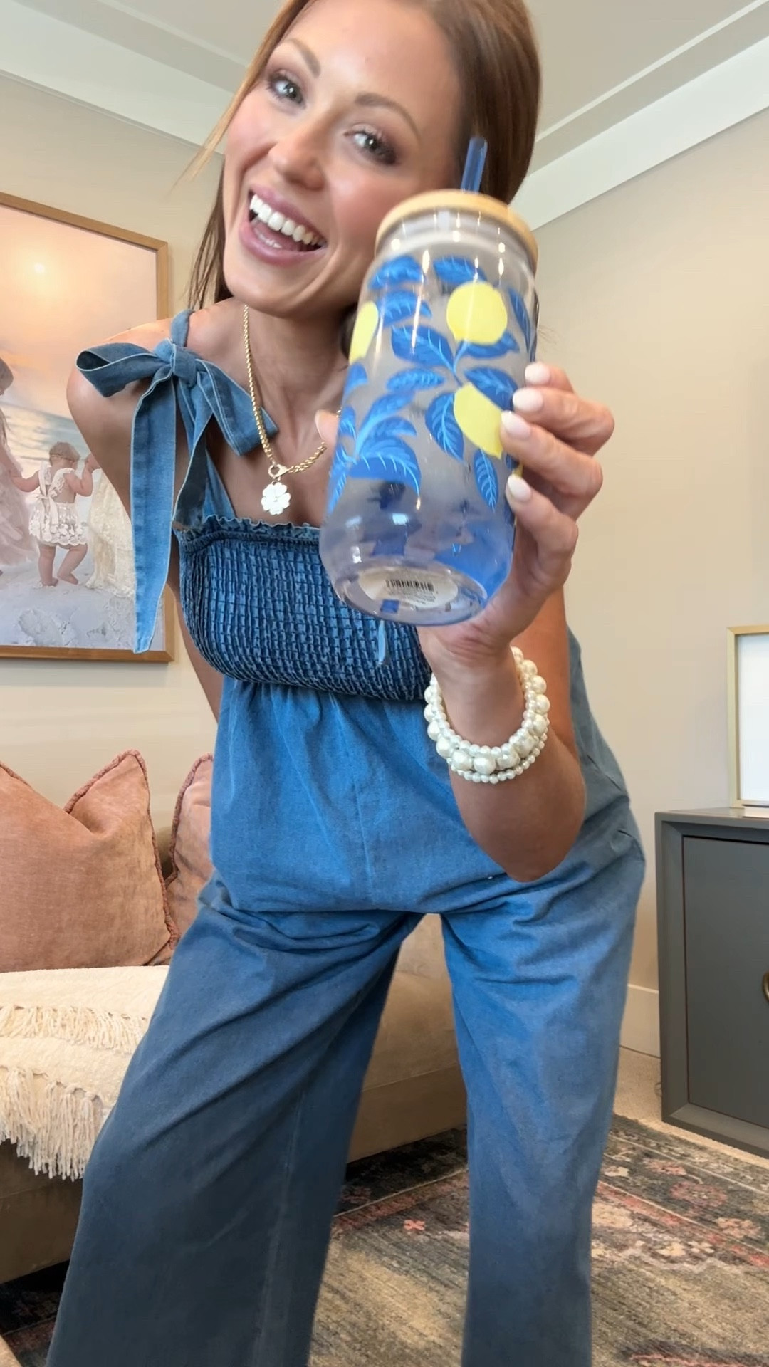 Denim jumpsuit and lemon accessories 🍋

#LTKStyleTip #LTKFindsUnder50 #LTKSaleAlert