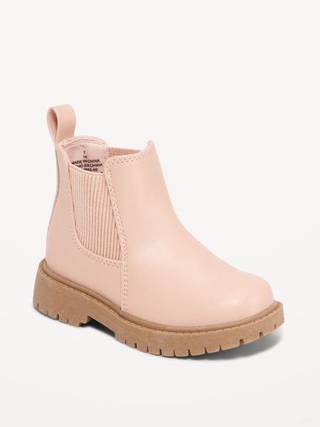 Faux-Leather Chelsea Boots for Toddler Girls | Old Navy (US)