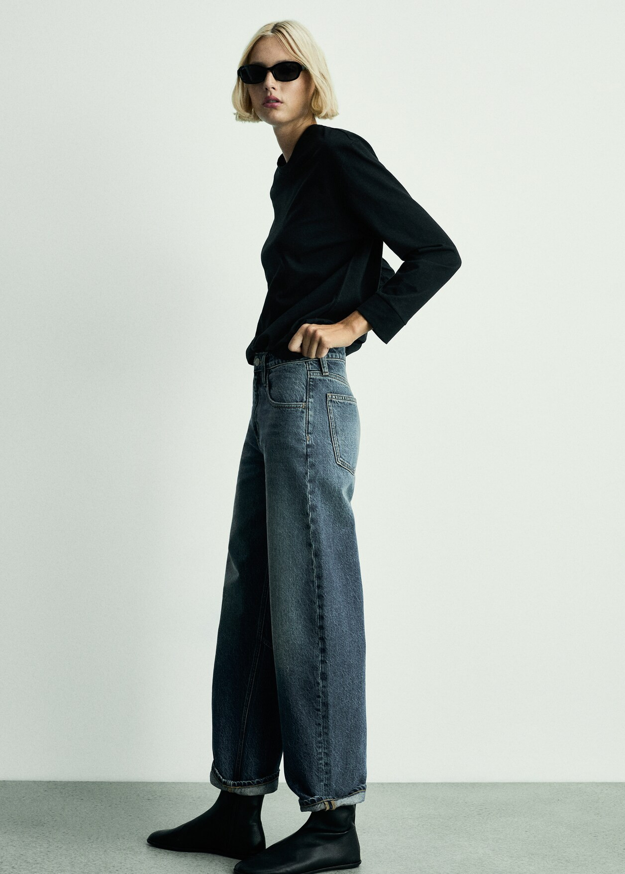 Bet high-rise balloon jeans - Women | MANGO USA | Mango (US/MX/AU)