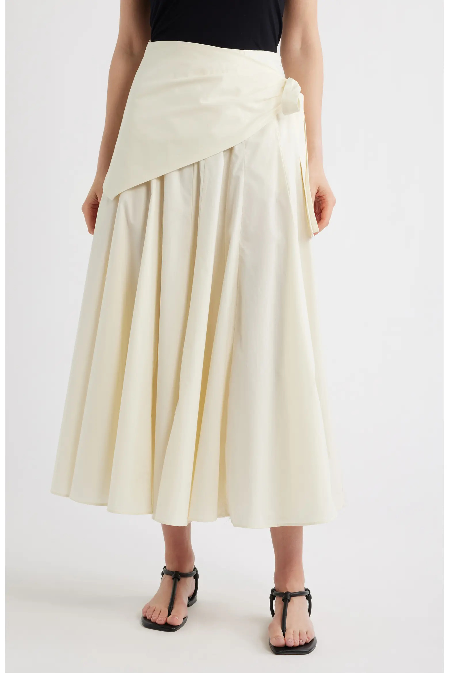 Falda Milos Faux Wrap Cotton Skirt (Women) | Nordstrom | Nordstrom