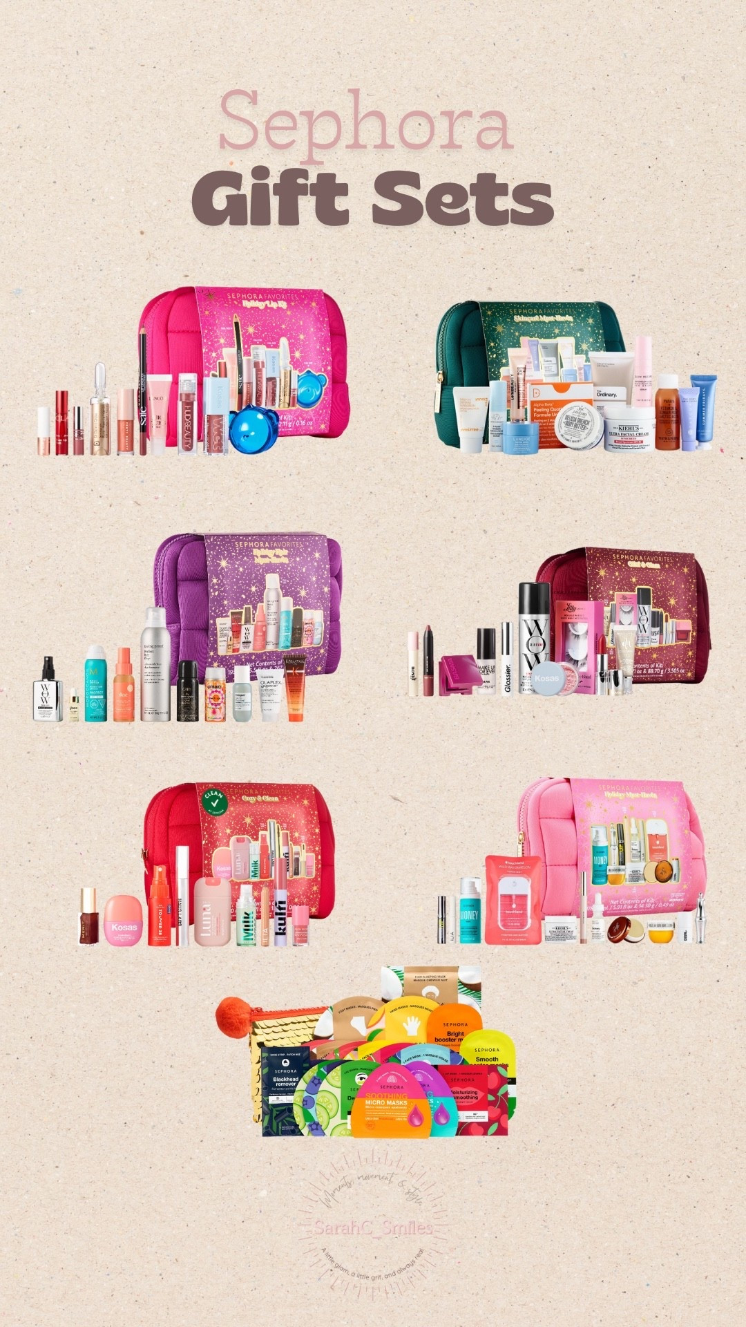 Sephora gift sets for the win! Whether the person you are gifting loves face masks, makeup, or perfumes, Sephora has so many options to choose from! These are perfect for Christmas, special occasions (think bridal showers), and birthdays! 

#LTKGiftGuide #LTKFindsUnder100 #LTKHoliday