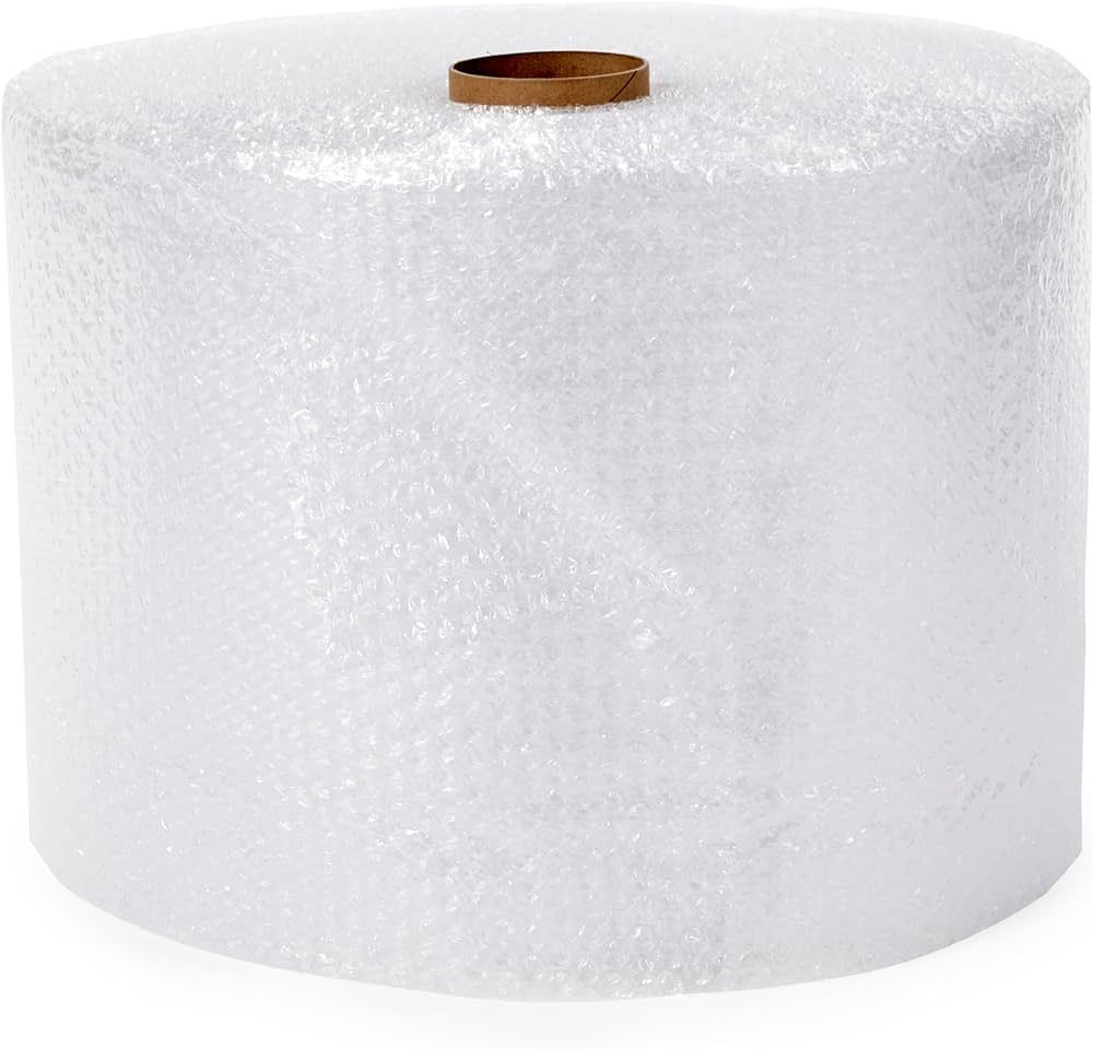 Amazon Basics Perforated Bubble Cushioning Wrap, Small 3/16", 12-Inch x 175 Foot Long Roll, Clear | Amazon (US)