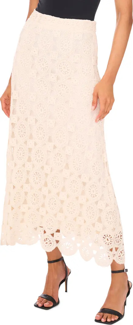 Crochet Cotton Blend Maxi Skirt | Nordstrom