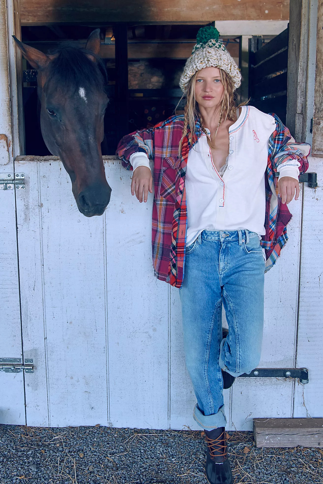 We The Free Patched Up Plaid Shirt | Free People (Global - UK&FR Excluded)