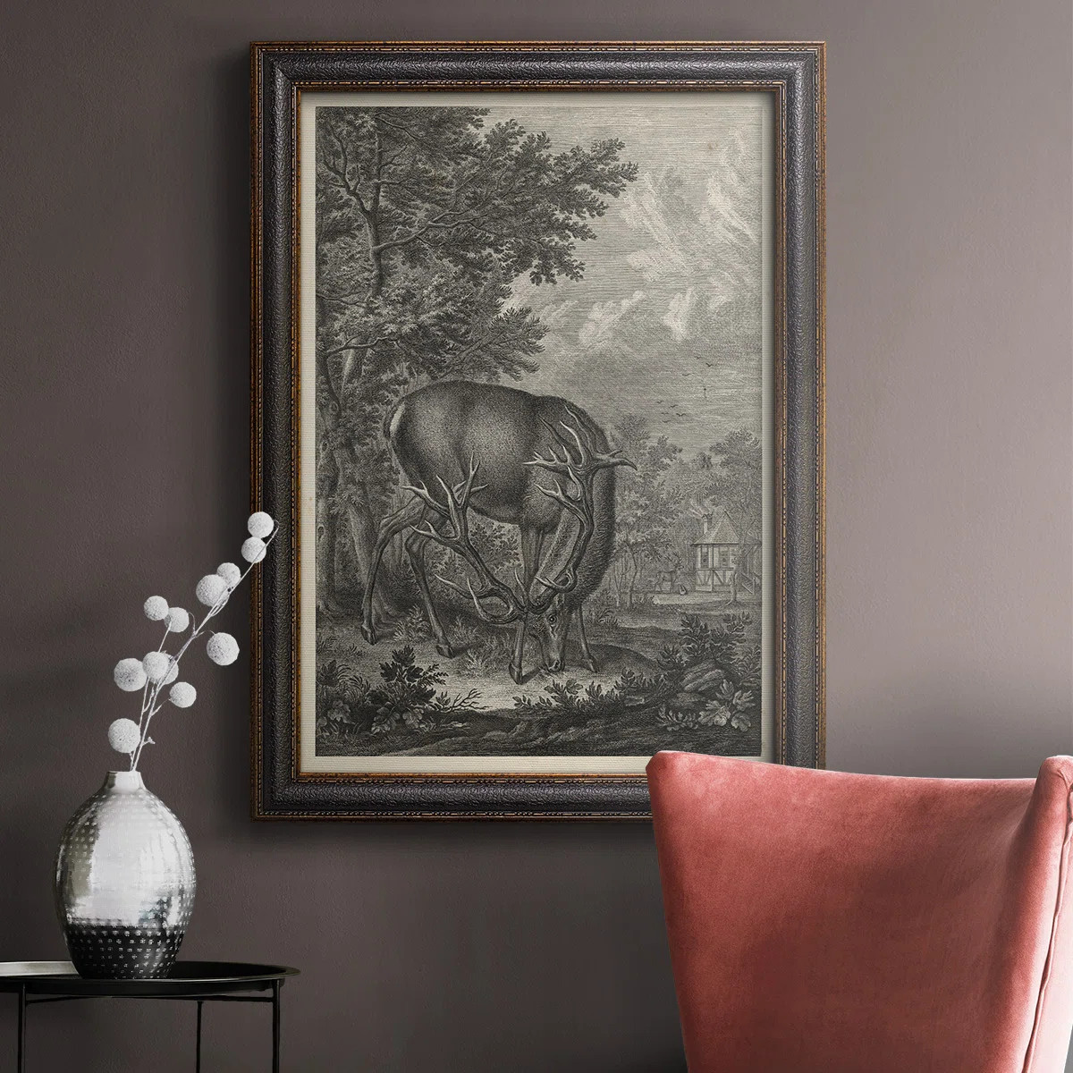 " Woodland Deer IV " Painting Print | Wayfair North America