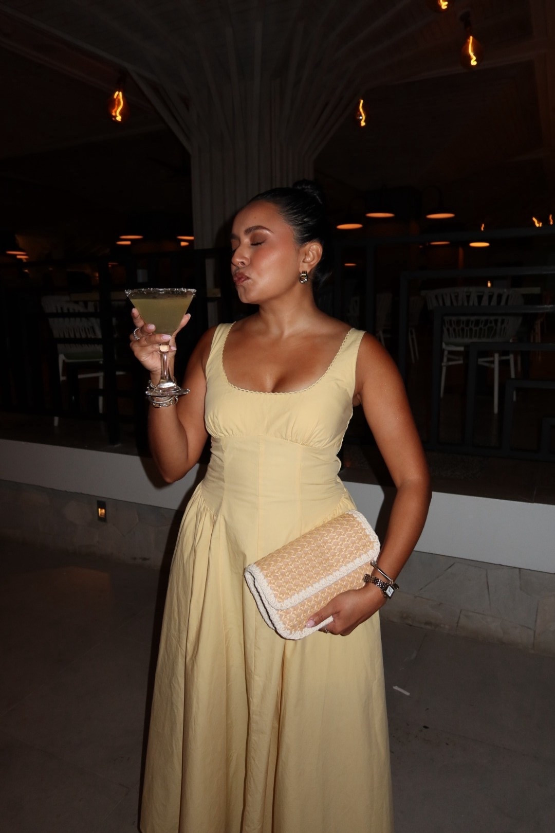 Vacation dinner outfit!
Yellow dress size xs petite TTS 
Clear heels size 5 TTS 
Body highlighter bronzer stick shade: Unbothered Bronze, code: HONEYSWEET for 10% off anytime!

#LTKPetite #LTKootd #LTKgrwm