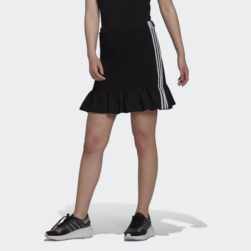 adidas Smocked Skirt - Black | adidas US | adidas (US)