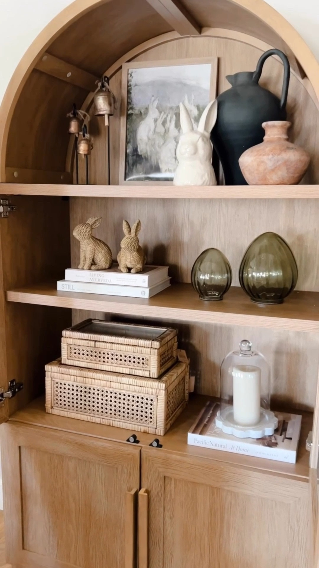 easter decor shelf 💫 #easter #easterdecor #spring #springiscoming #eastershelf 

#LTKHome #LTKSeasonal #LTKSpringSale