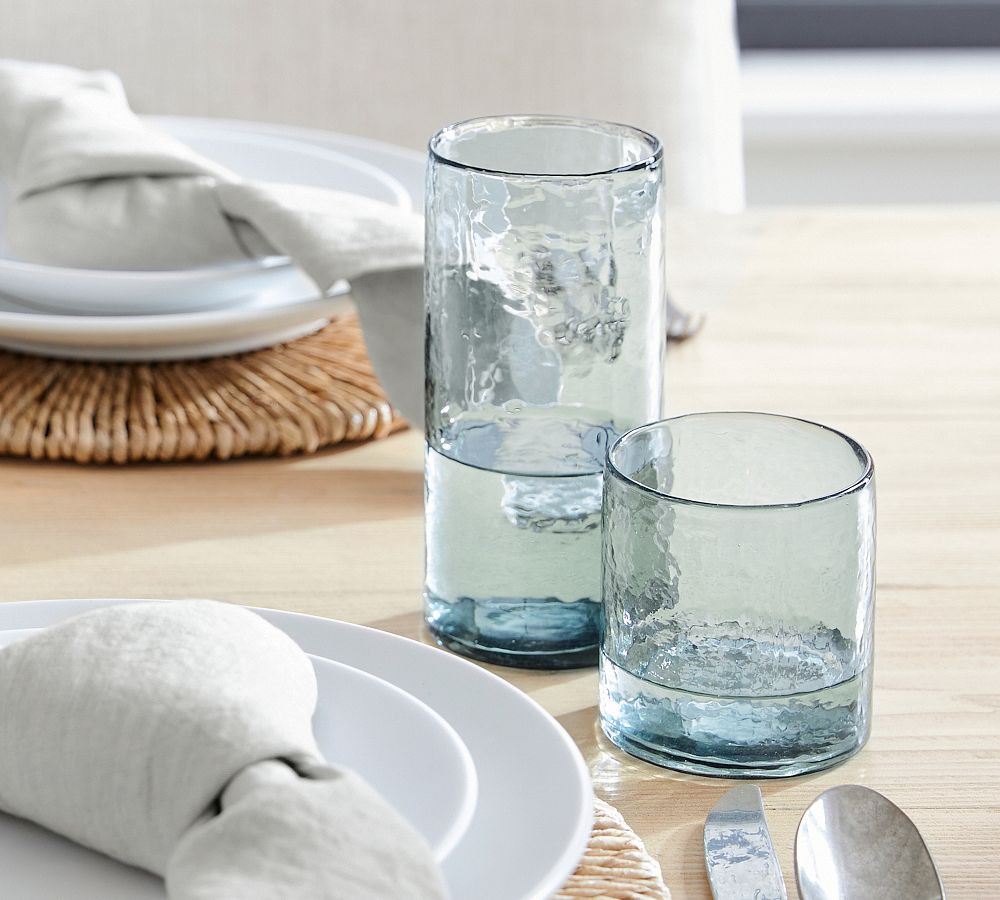 Hammered Handcrafted Drinking Glasses | Pottery Barn (US)