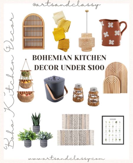 Create your personal kitchen oasis with all the boho vibes! From earthy tones to rattan accents, these bohemian kitchen decor finds will add vintage style to your space without breaking the bank.


#LTKhome #LTKSeasonal #LTKsalealert