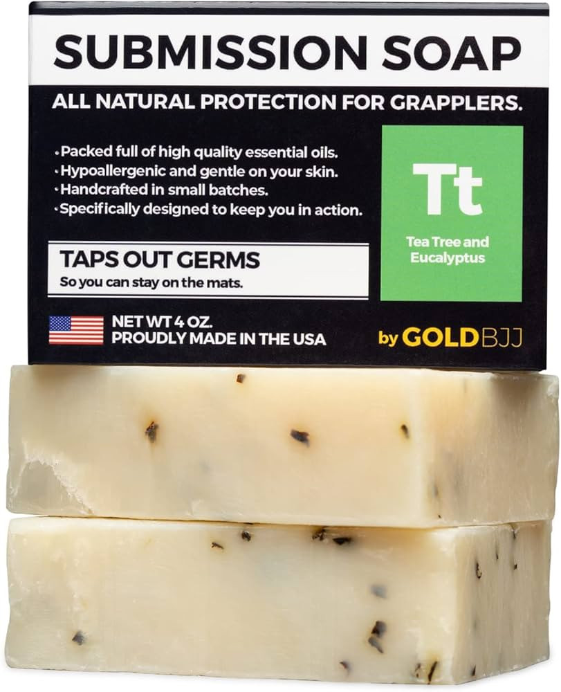 Premium Tea Tree Oil Soap - USA Made Bar Soap for BJJ, Jiu Jitsu, Wrestling, and Grappling (2-Pac... | Amazon (US)