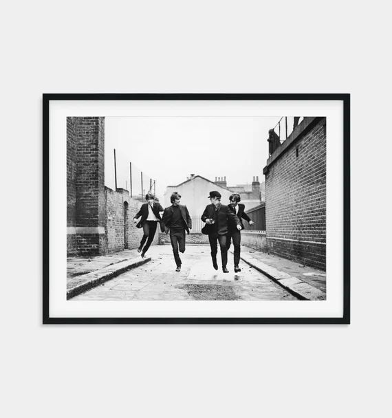 The Beatles  Black & White  Poster Print or Framed Print | Etsy | Etsy (US)