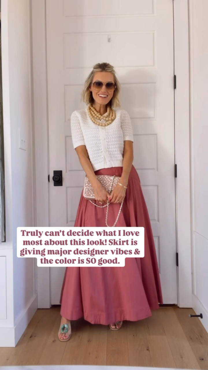 How elevated is this maxi skirt?! Obsessed with this color! And, this short sleeve cardigan will be on repeat for me this spring! Wearing S in both!

Loverly Grey, Abercrombie, spring outfit, spring looks, maxi skirt, spring cardigan

#LTKSeasonal