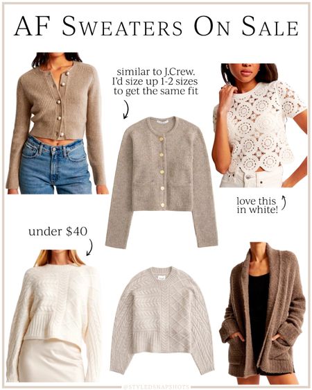 Abercrombie sweaters are 20% off!! Rounded up a few I have my eye on 

#LTKSeasonal #LTKfindsunder100