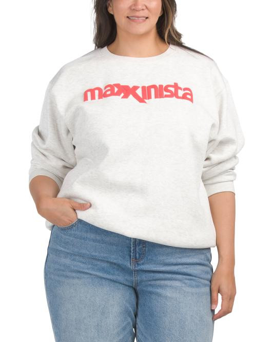 Plus Maxxinista Sweatshirt | TJ Maxx