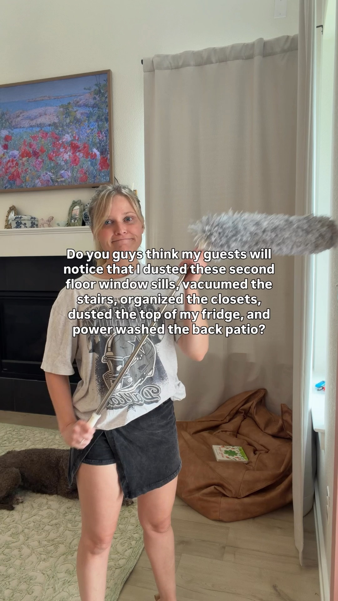 Good thing I finally found a duster long enough for those 😅🤪