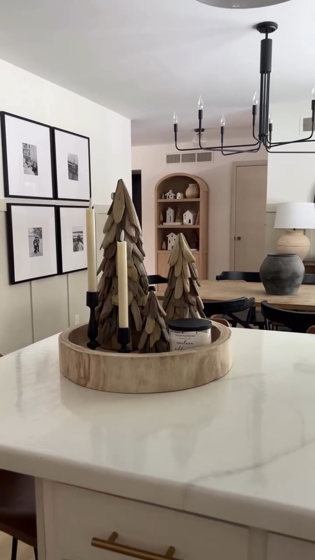 Easy winter centerpiece ✨ I am in love with this wooden tray! 

#LTKFindsUnder50 #LTKFindsUnder100 #LTKHome