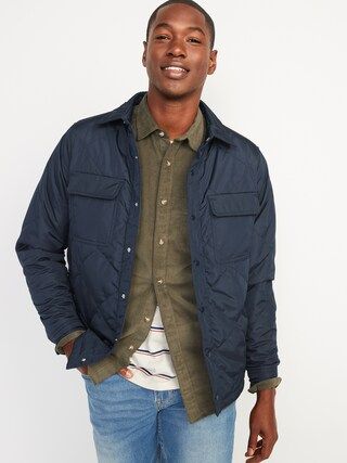 Water-Resistant Onion-Quilted Shacket for Men | Old Navy (US)